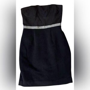 BCBGeneration Sz 2 Black Dress w/Gray Accent
